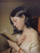 EYBL, Franz Girl Reading oil painting artist